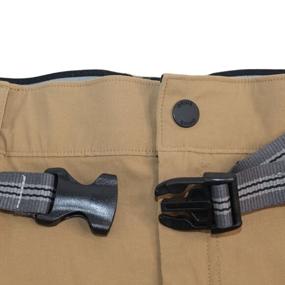 Orvis Cargo Mens Sz 37 Lightweight Stretch Comfort Hiking Fishing Khaki Shorts - Picture 8 of 14